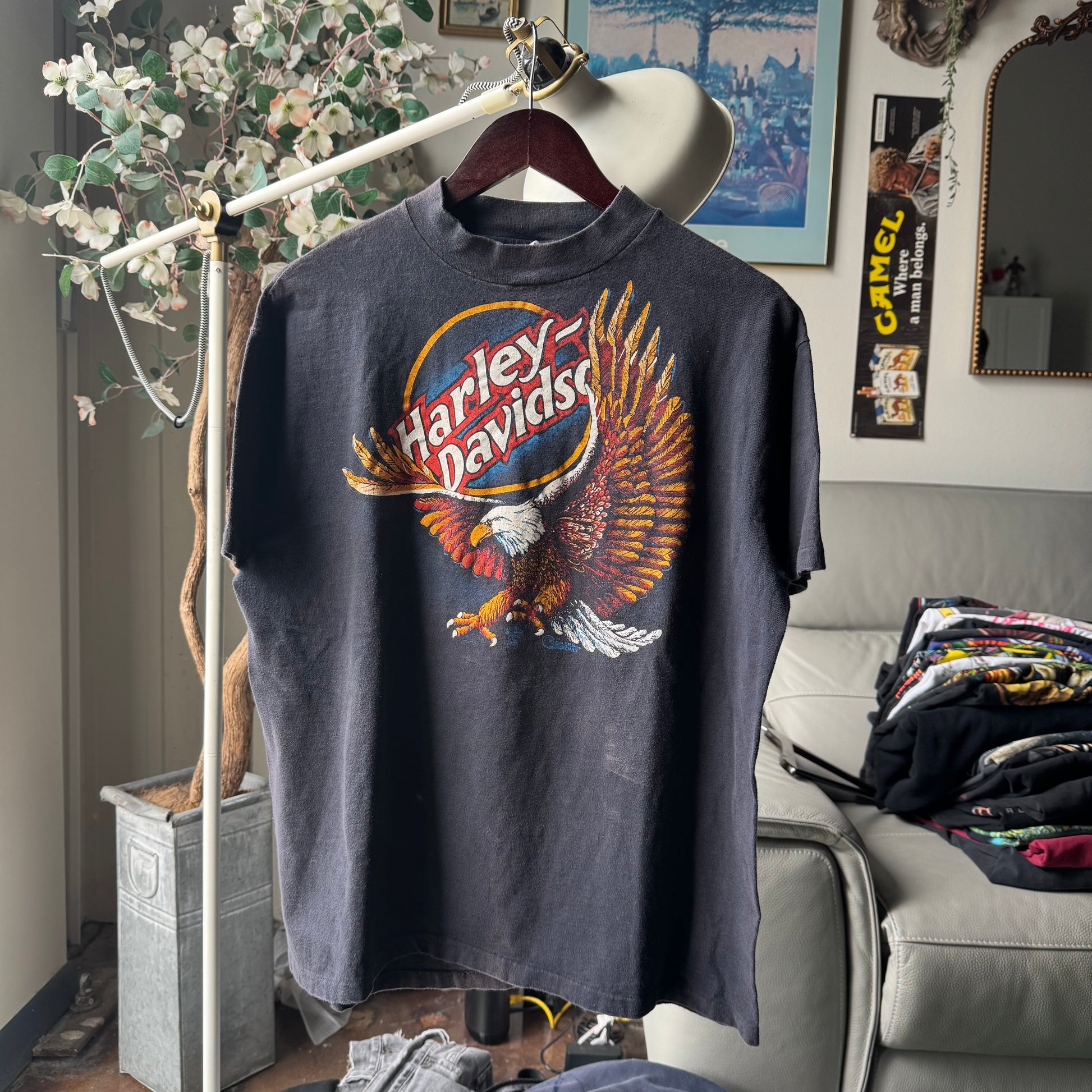 80’s Harley Davidson Eagle Logo Tee Size XL