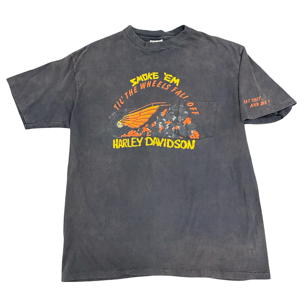 80’s Harley Smoke Em Sleeve Hit Tee Size XL