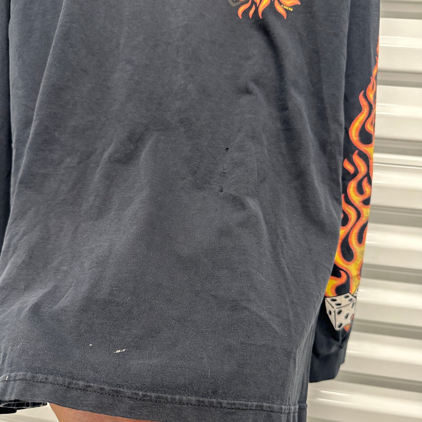 Harley Flaming Dice Longsleeve Shirt Vegas Size L