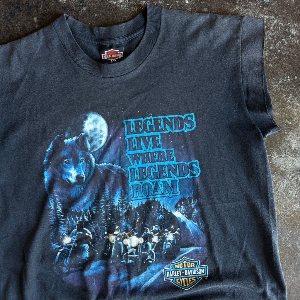 90’s Harley “Legends Live” Nature Cut-off Tee (L)