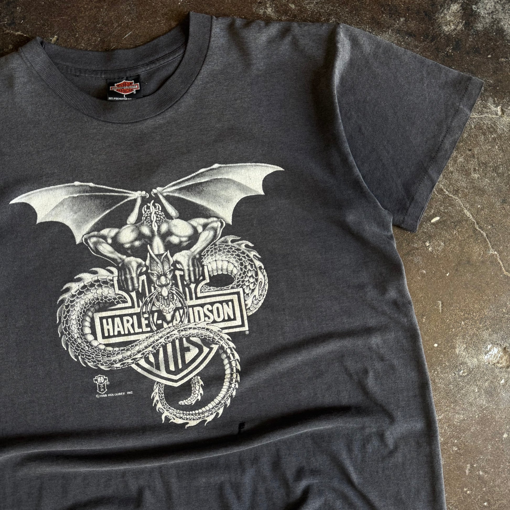 80’s Harley Gargoyle Emblem Tee (L)