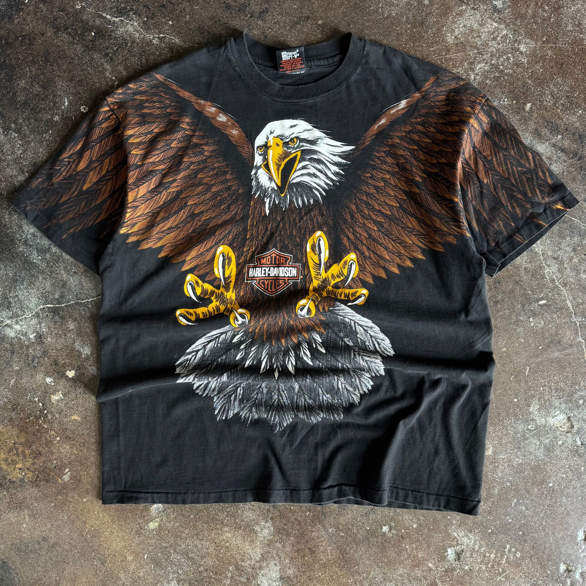 90’s Harley Davidson Eagle AOP Florida Tee (XL)