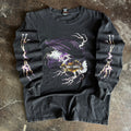 Y2K Harley Purple Lightning Eagle Longsleeve Tee (L)