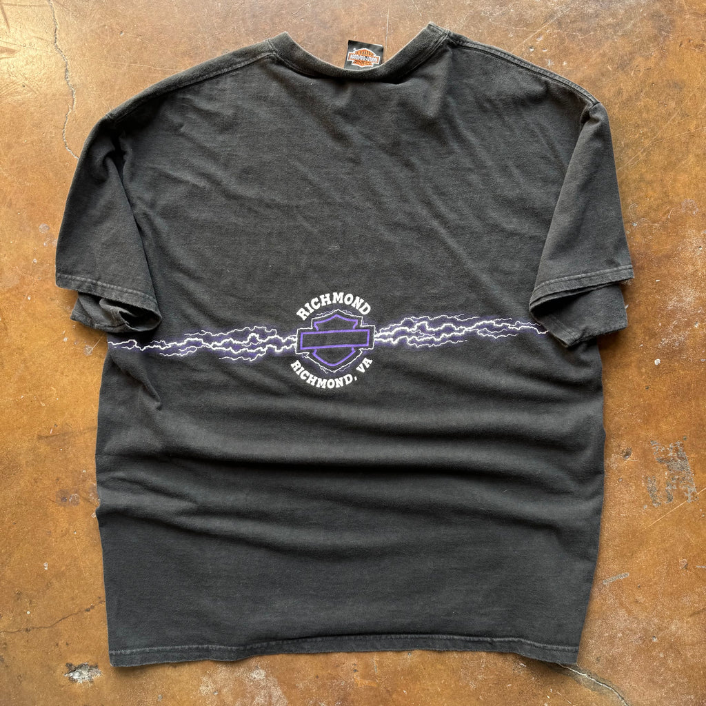 90’s Harley Purple Lightning Wrap Around Tee (XL)
