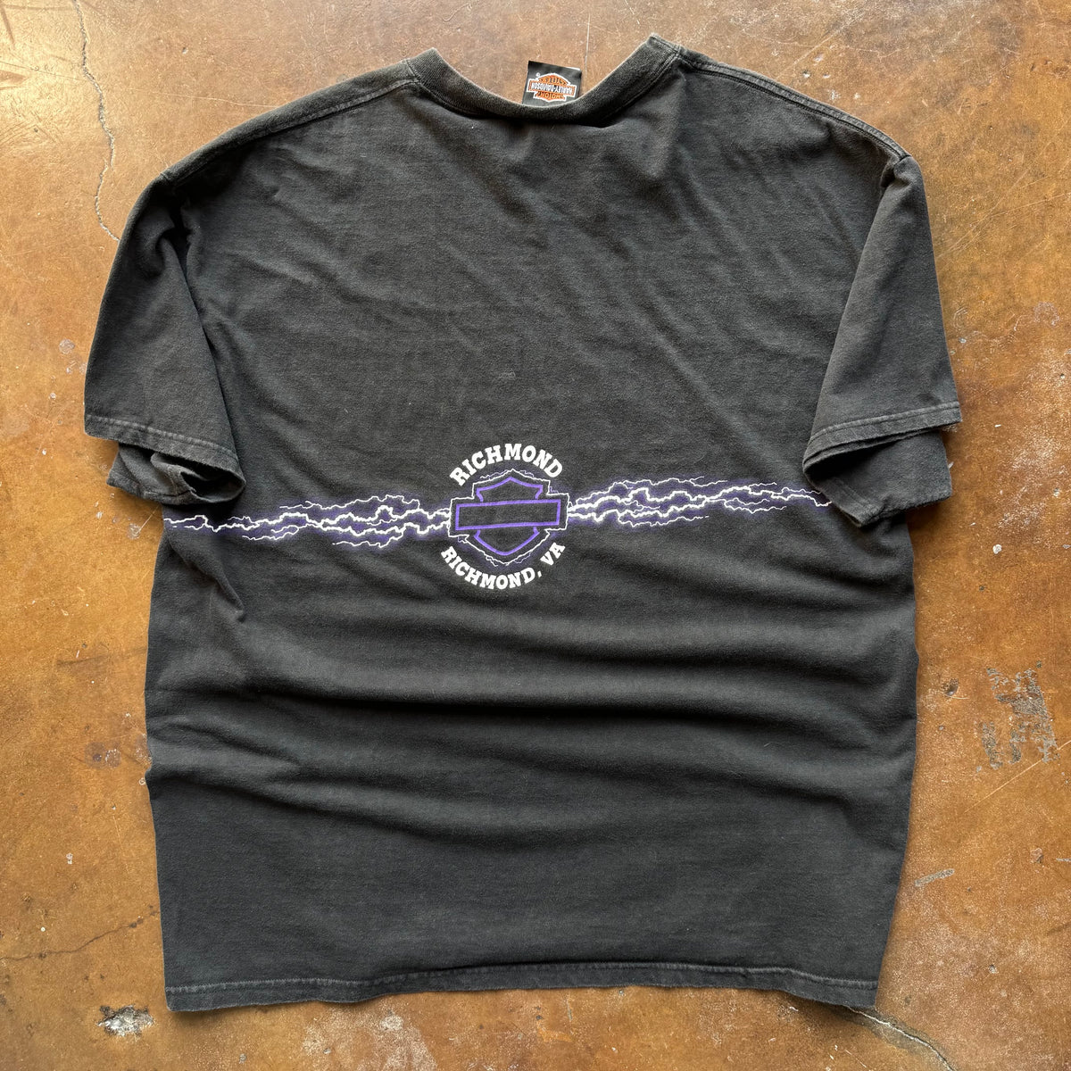 90’s Harley Purple Lightning Wrap Around Tee (XL)