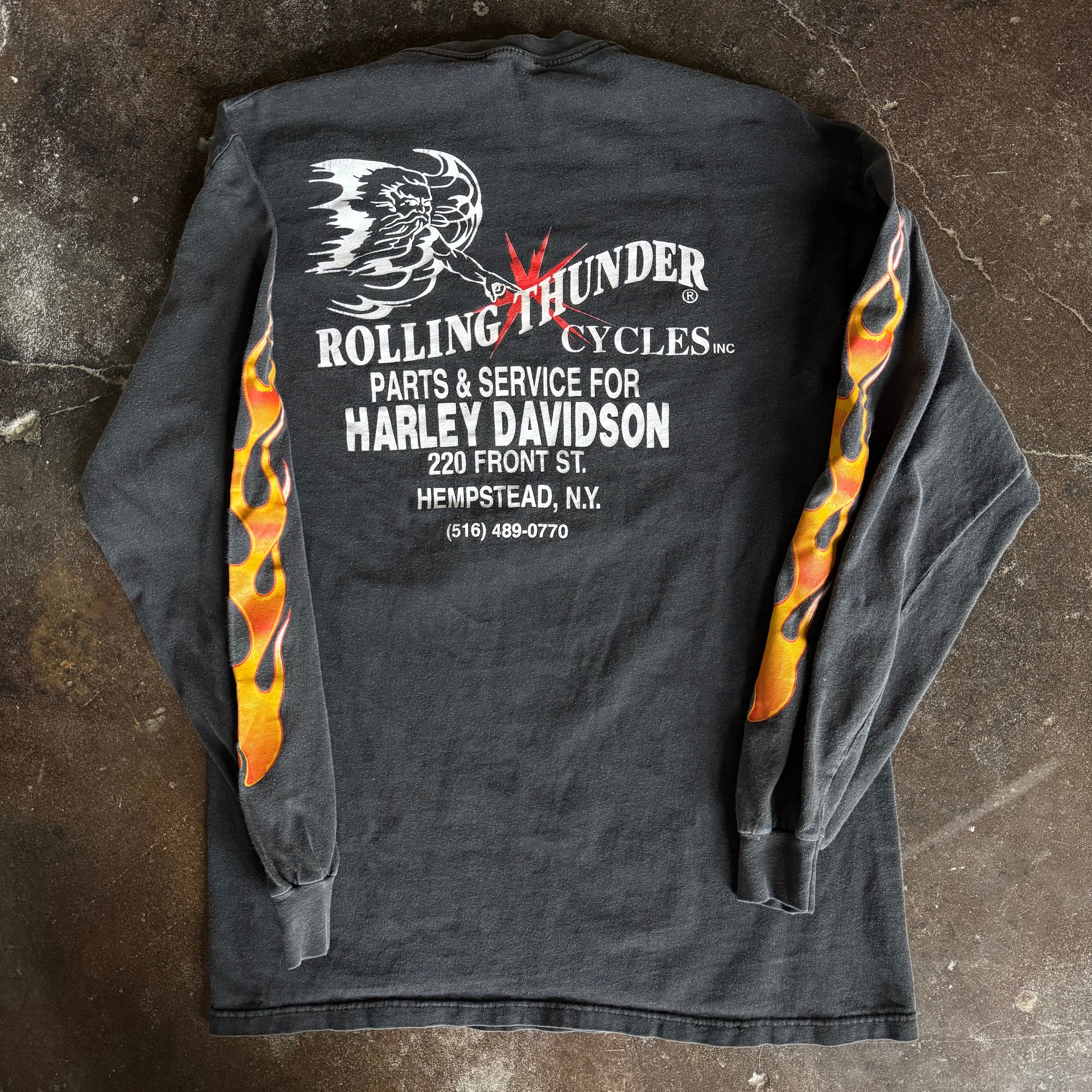 90's Rolling Thunder NY Flame Longsleeve (L)
