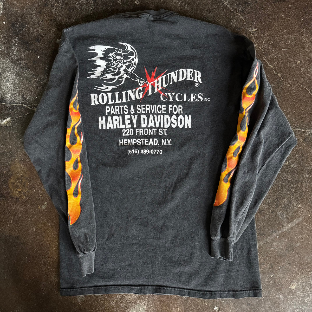 90's Rolling Thunder NY Flame Longsleeve (L)