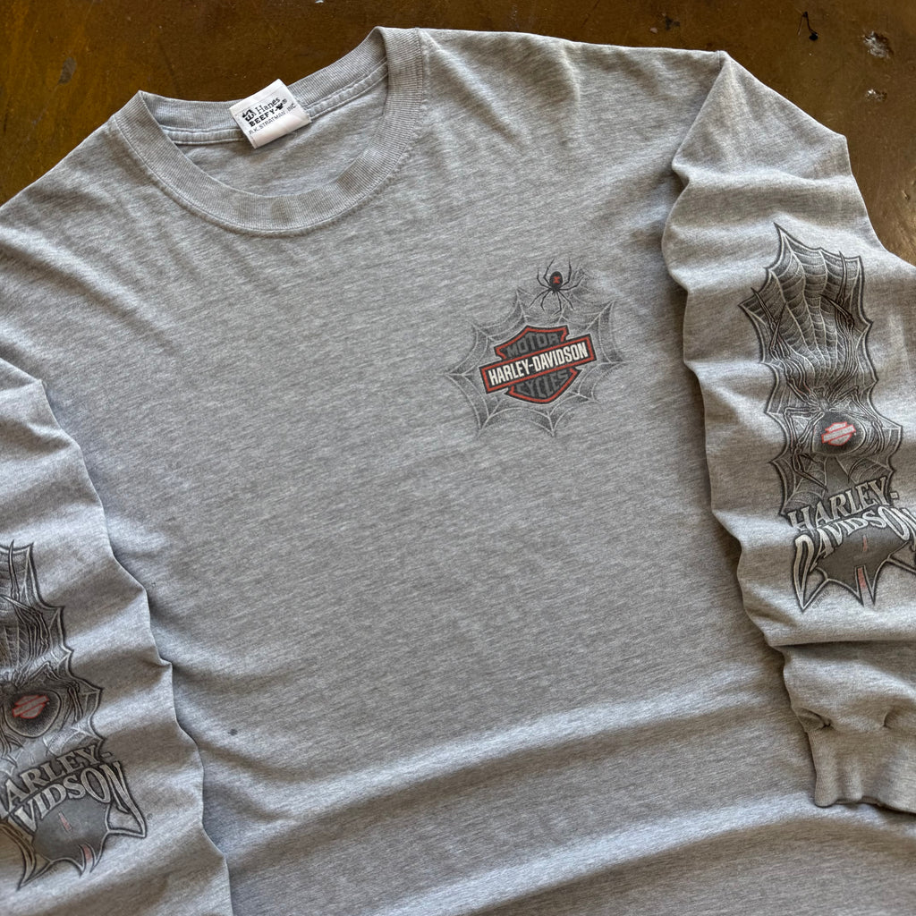‘00s Harley Davidson Spiderweb Longsleeve Tee (XL)