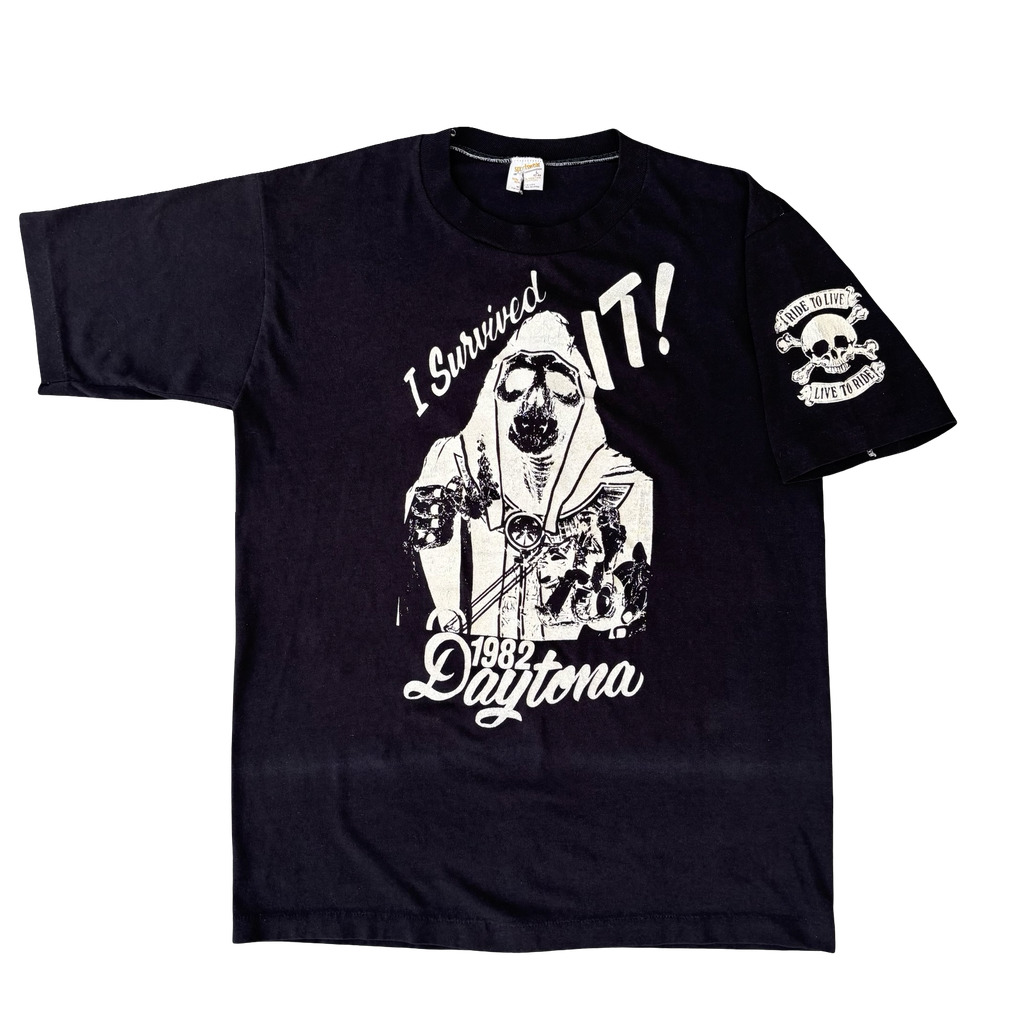 80’s Daytona Bike Week Reaper “I Survived” Tee Size L