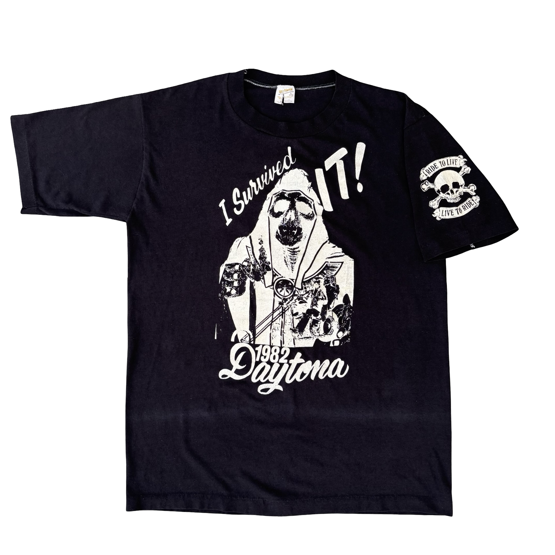 80’s Daytona Bike Week Reaper “I Survived” Tee Size L