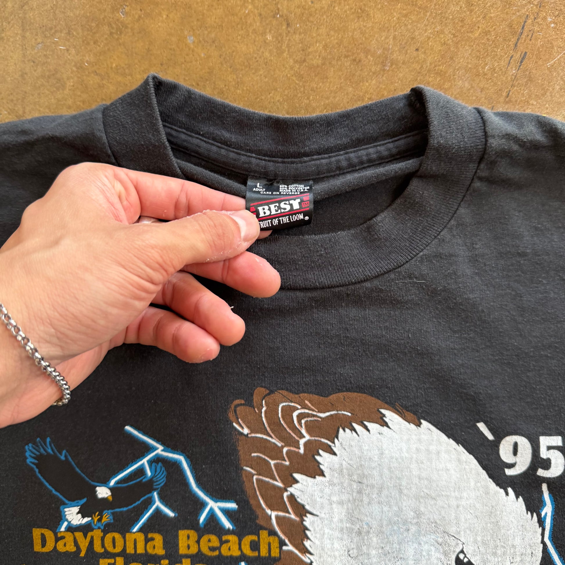 90’s Daytona Beach Biketoberfest Eagle Tee (L)
