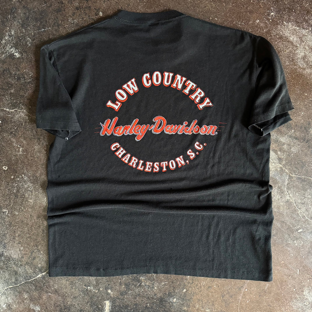 80’s Harley Bat Skull “Low Country” Tee (XL)