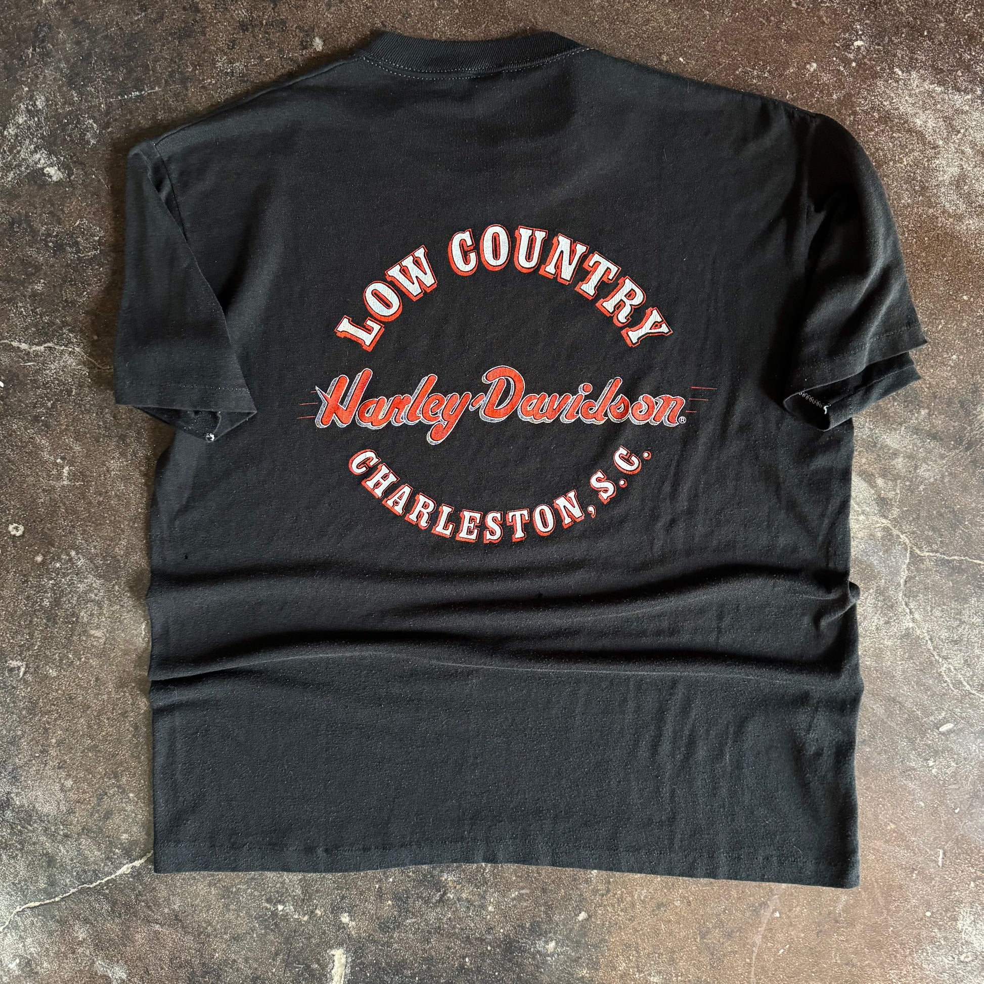 80’s Harley Bat Skull “Low Country” Tee (XL)