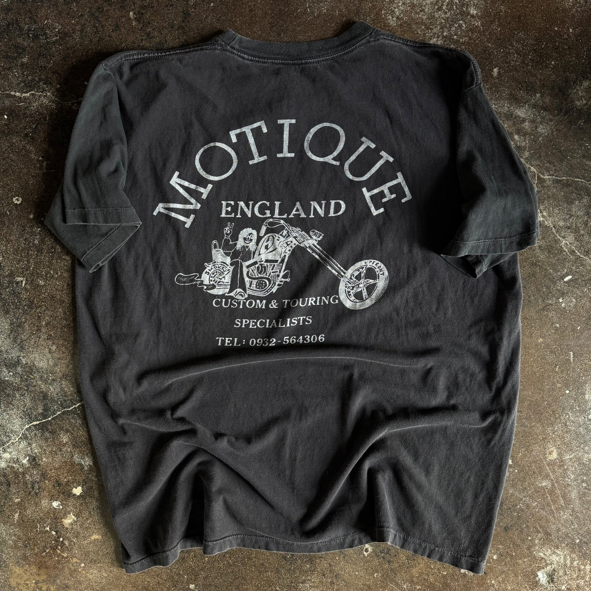 80’s Ride Hard Die Free England Skull Tee (XL)