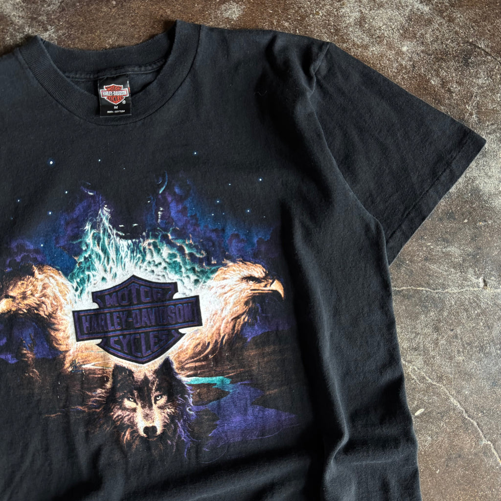 90’s Harley Wolf Purple Sky Nature Tee (M)