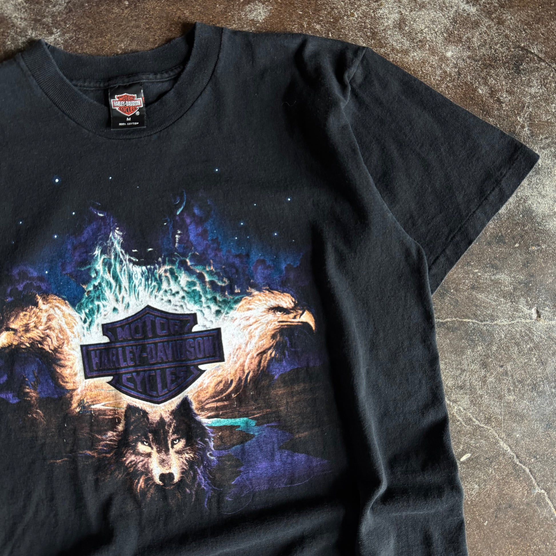 90’s Harley Wolf Purple Sky Nature Tee (M)