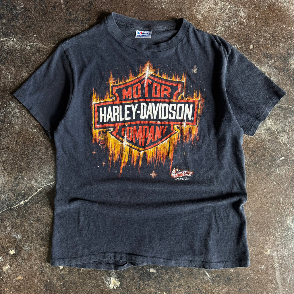 80’s Harley Shining Shield Bikers Only Tee (L)