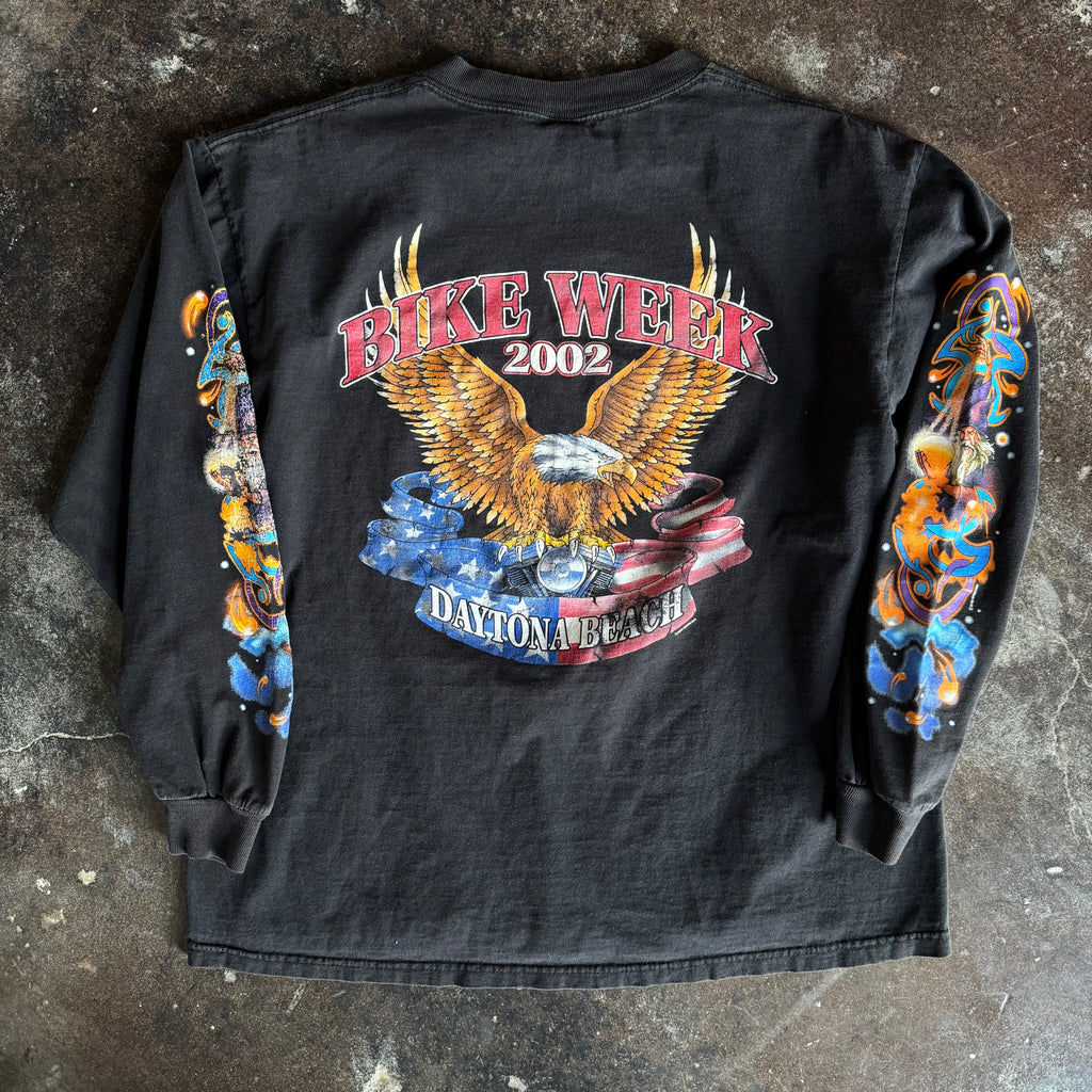 Y2K Bike Week Wizard Casting Spells Longsleeve (L)