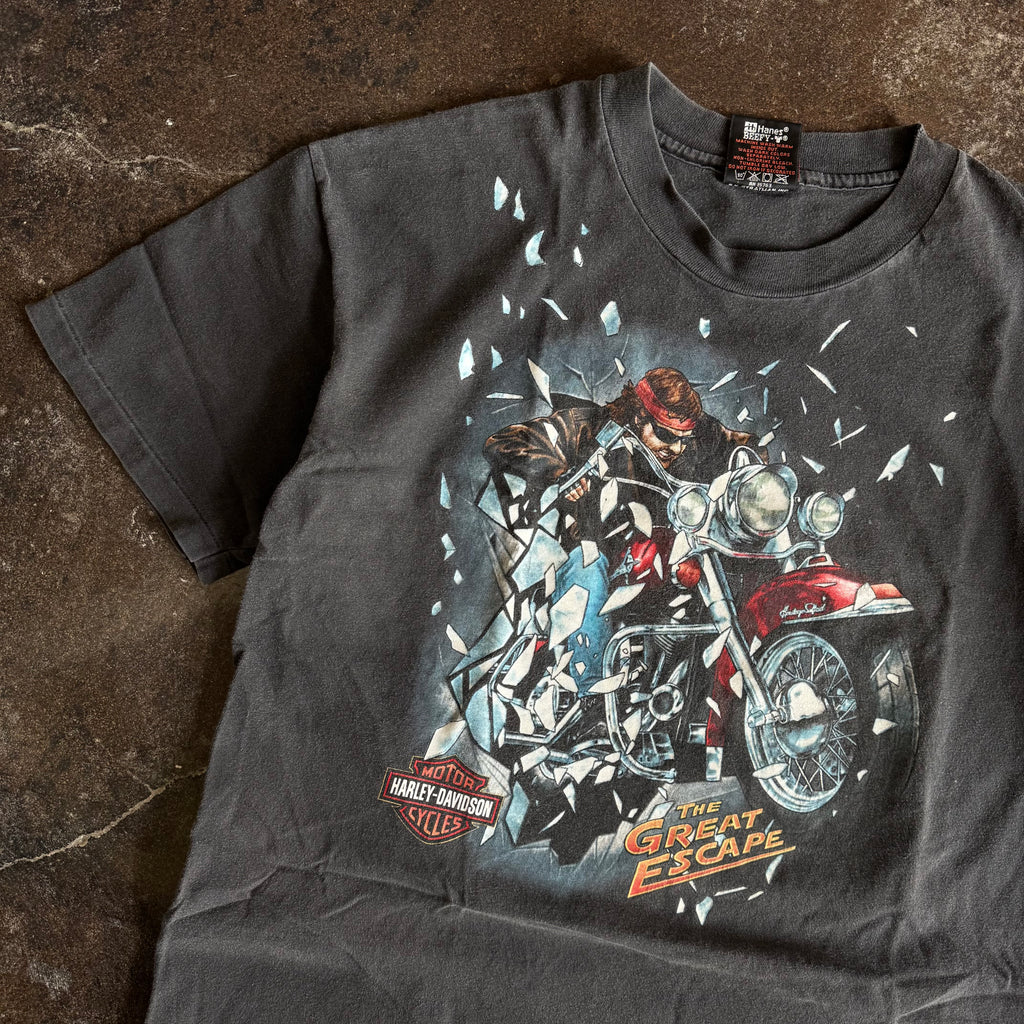 90’s Harley “The Great Escape” Shatter Tee (L)