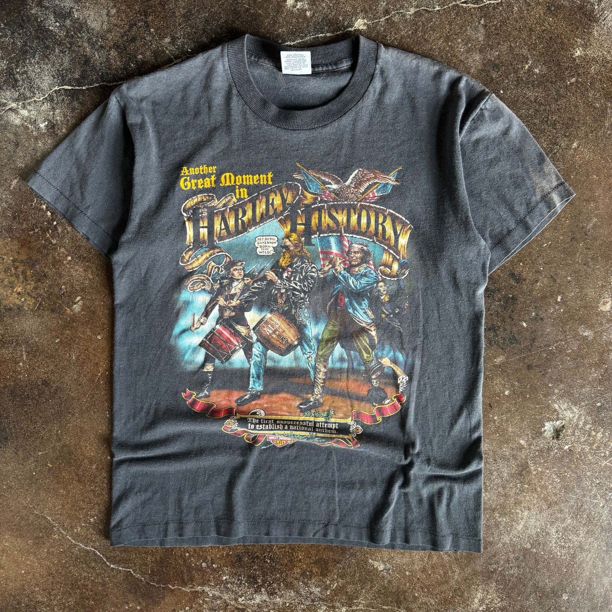 80’s Harley History “Born to Be Wild” Warwick Tee (M)
