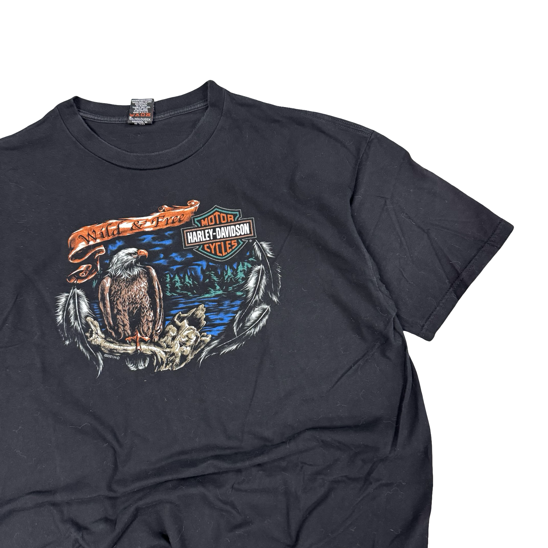 90’s Harley Wild & Free Gator Dealer Tee Size XXL