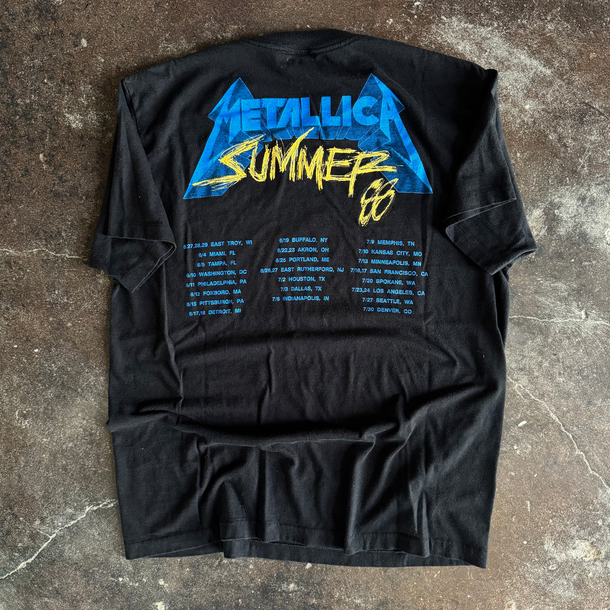 80’s Metallica Pushead Summer Tour Tee (XL)
