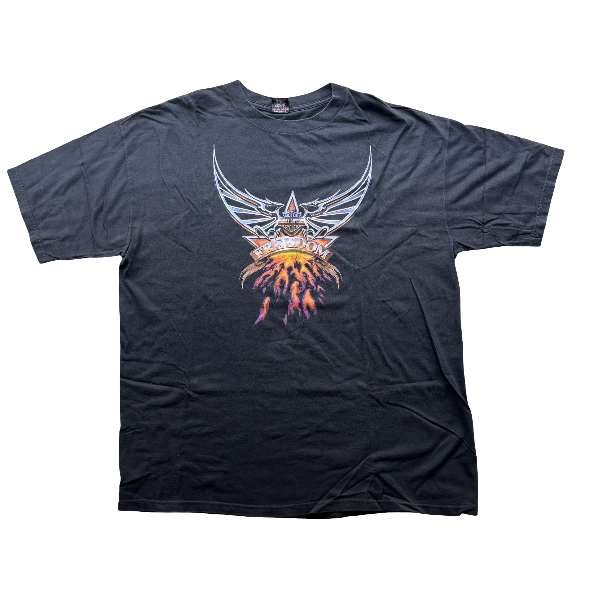 90’s Harley Freedom Chrome Wings Tee Size XXL