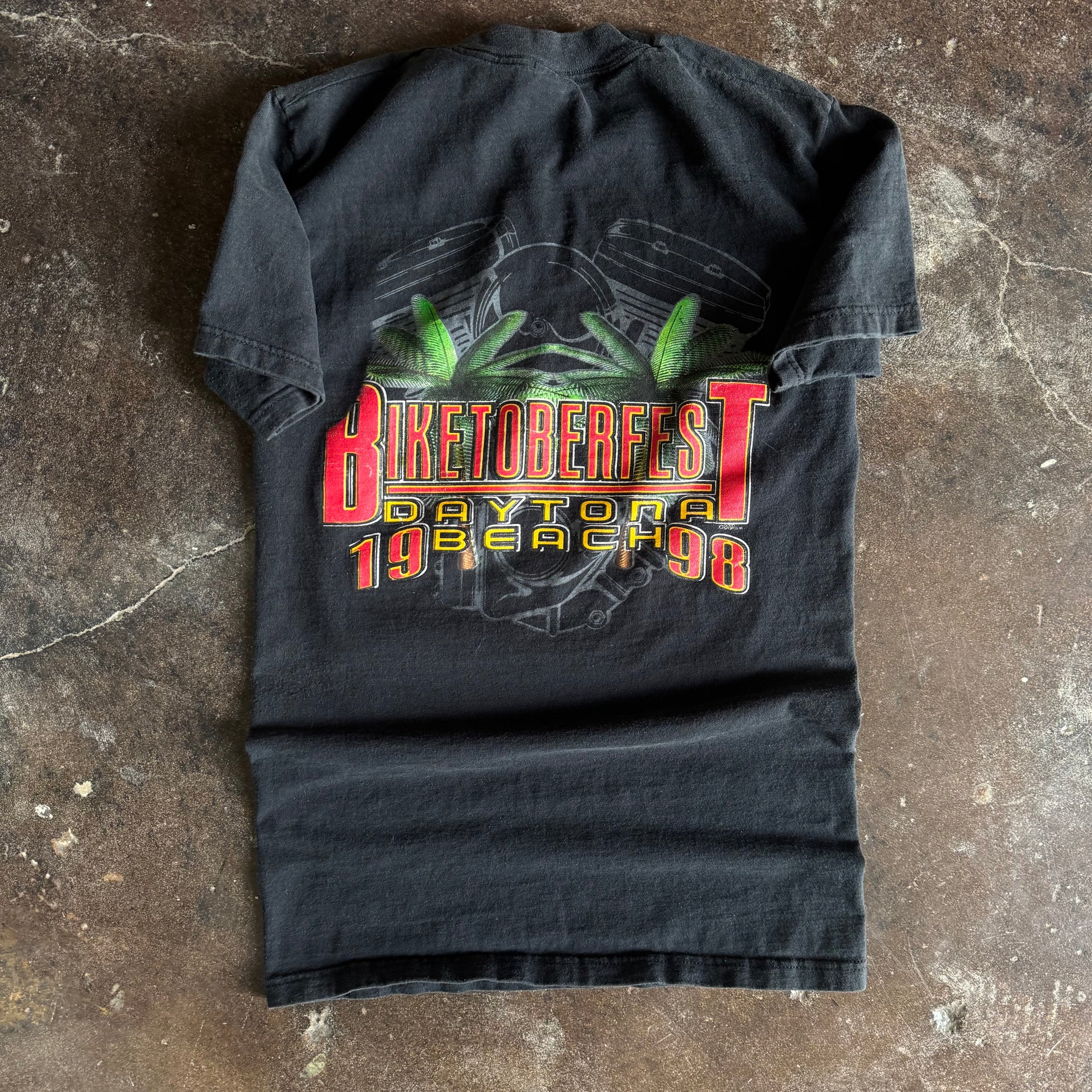 90’s Biketoberfest Grim Reaper MILF Flame Tee (S)