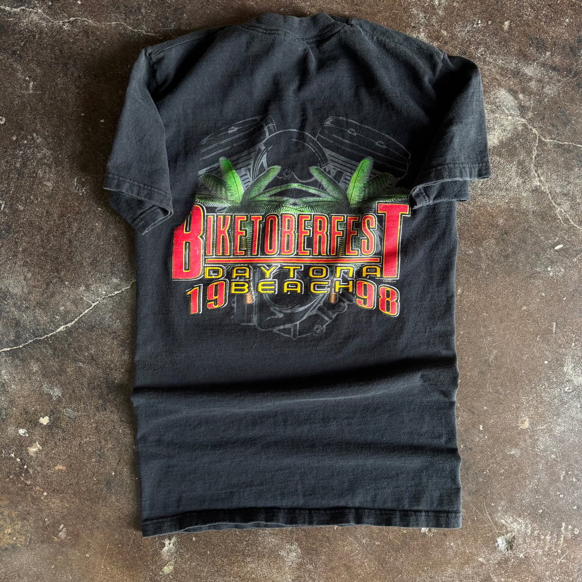 90’s Biketoberfest Grim Reaper MILF Flame Tee (S)