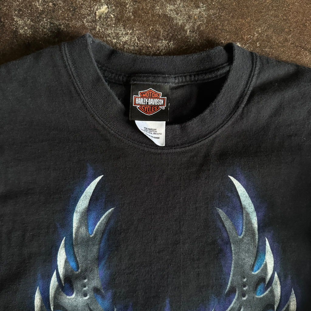Y2K Harley Flaming Razors Daytona Longsleeve (L)