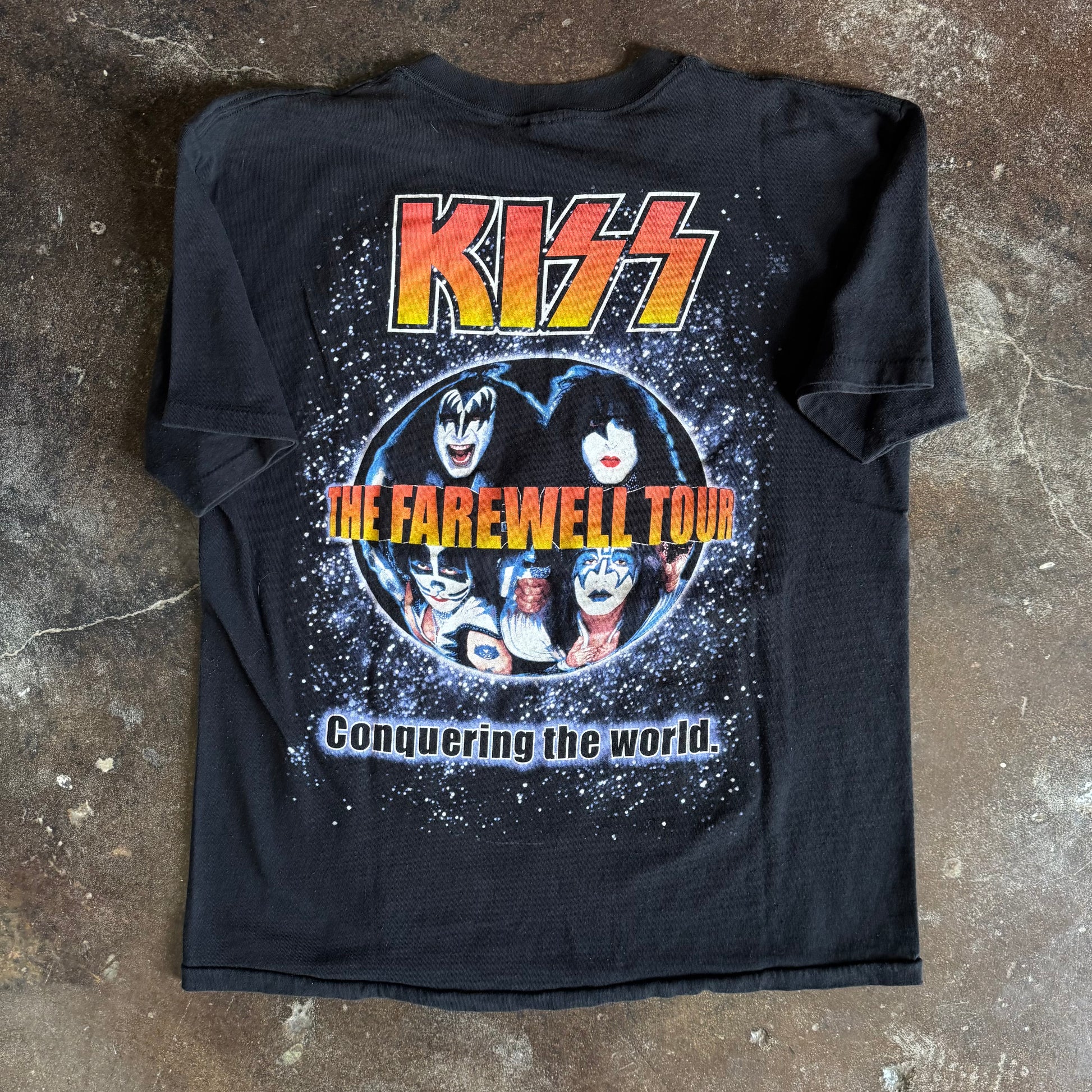 90’s Kiss Farewell Tour Conquer The World Band Tee (L)