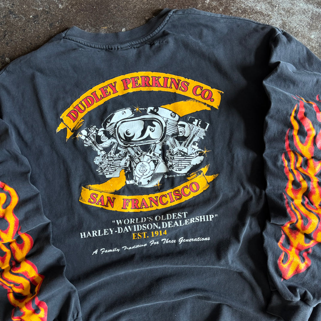 90’s Dudley Perkins “Doctor Dudley’s” Flame Longsleeve (XL)