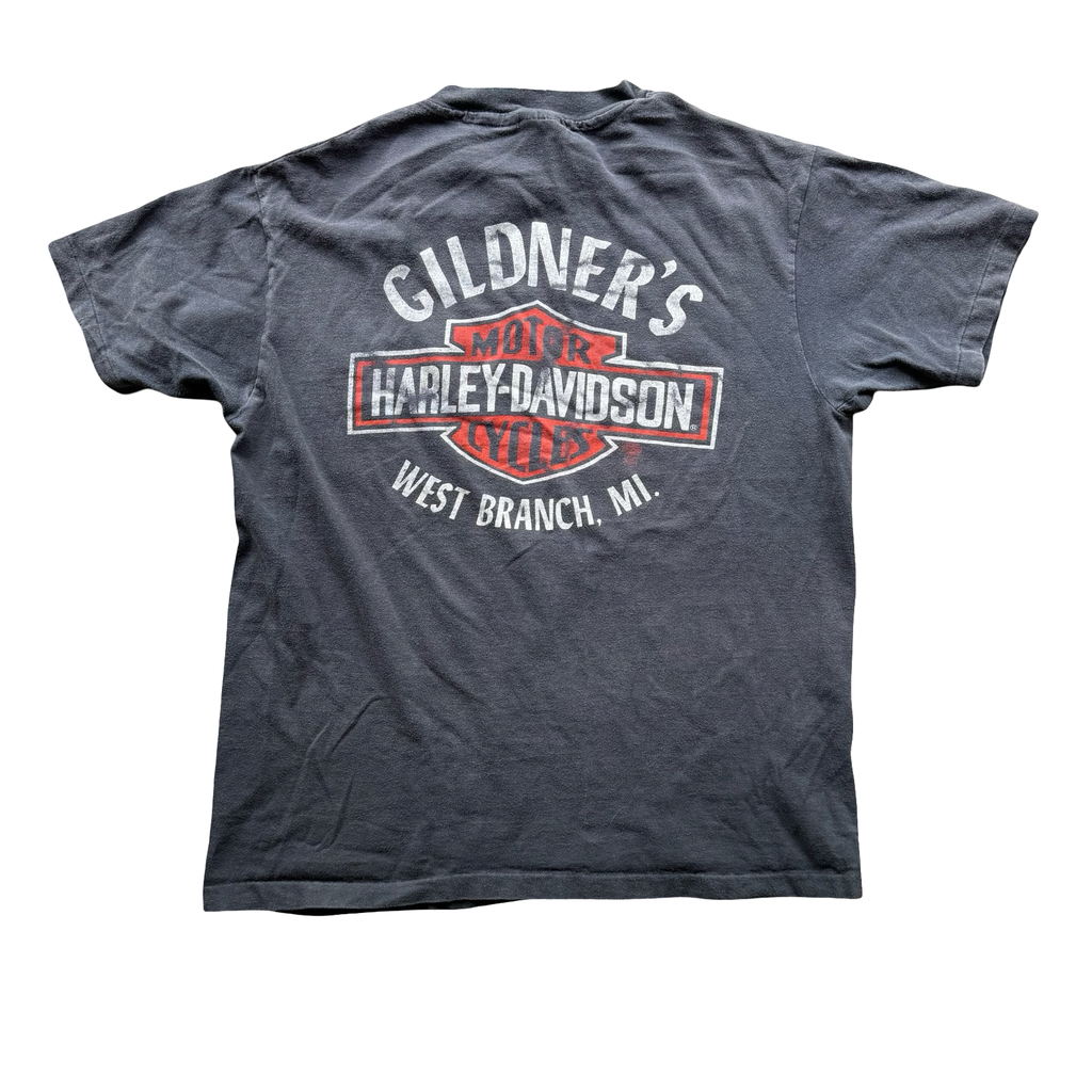 80’s Harley “Tearing Up the Competition” Pocket Tee Size L
