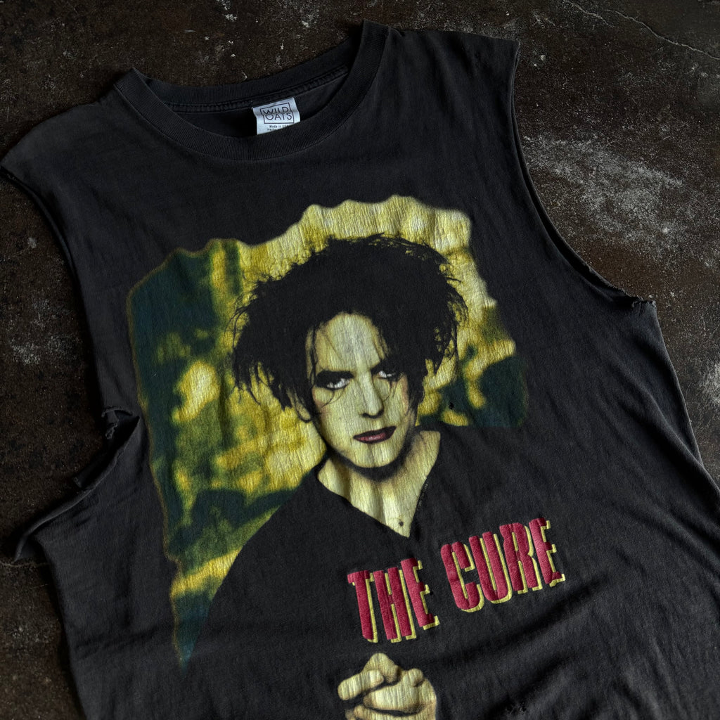 90’s The Cure Thrashed Cutoff Band Tee (L)