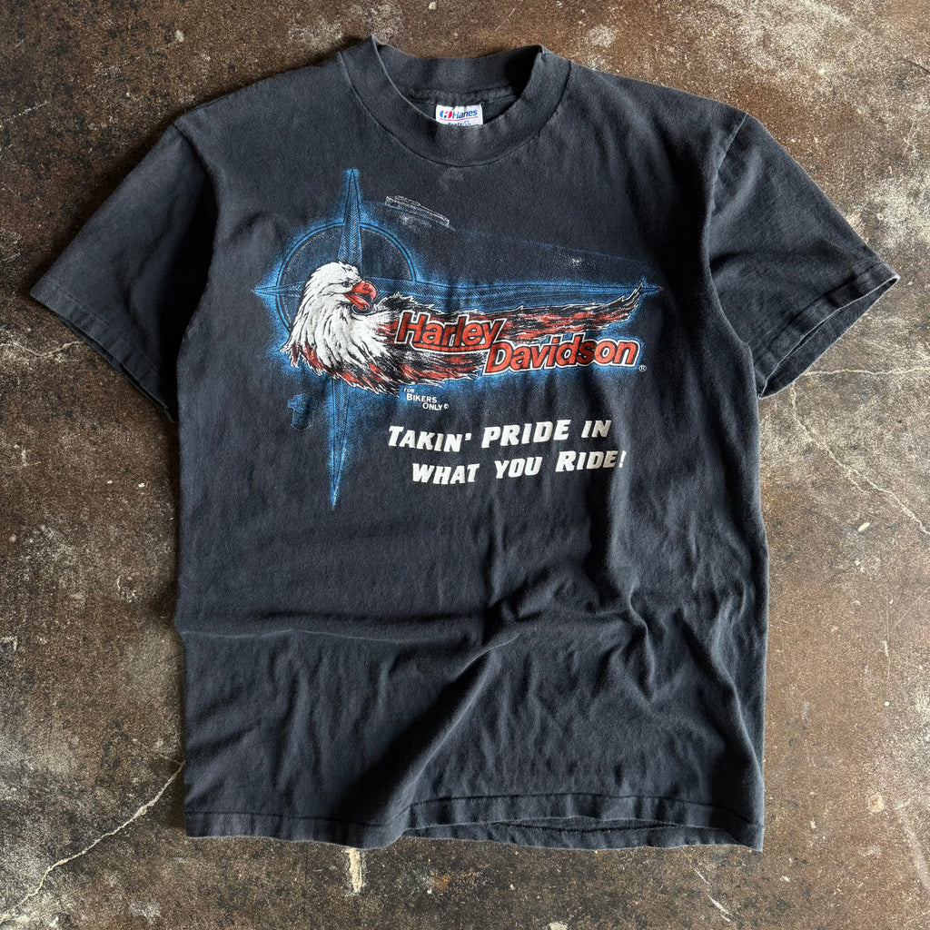 Vintage 1980s Harley-Davidson Takin Pride In What You Ride biker t-shirt