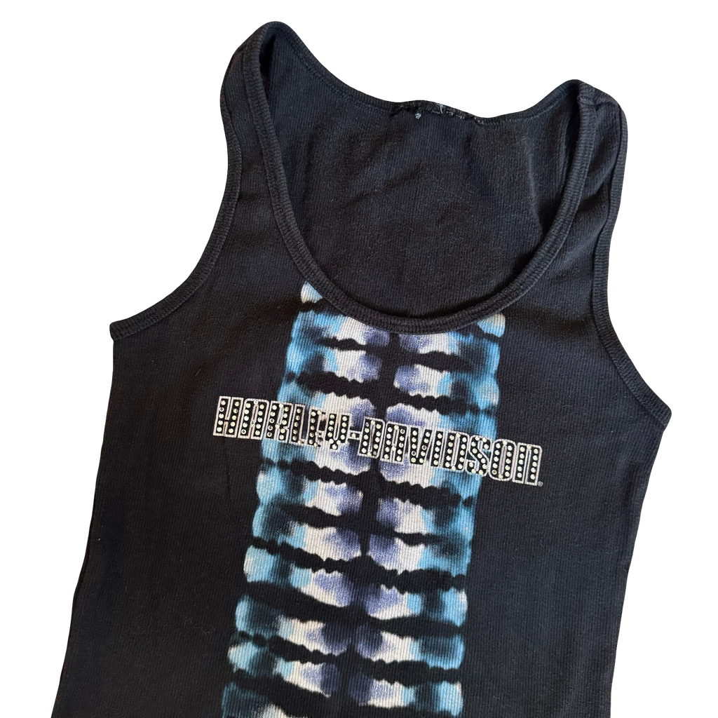 Y2K Harley Women’s Tye Dye Tank Top Shirt Size M