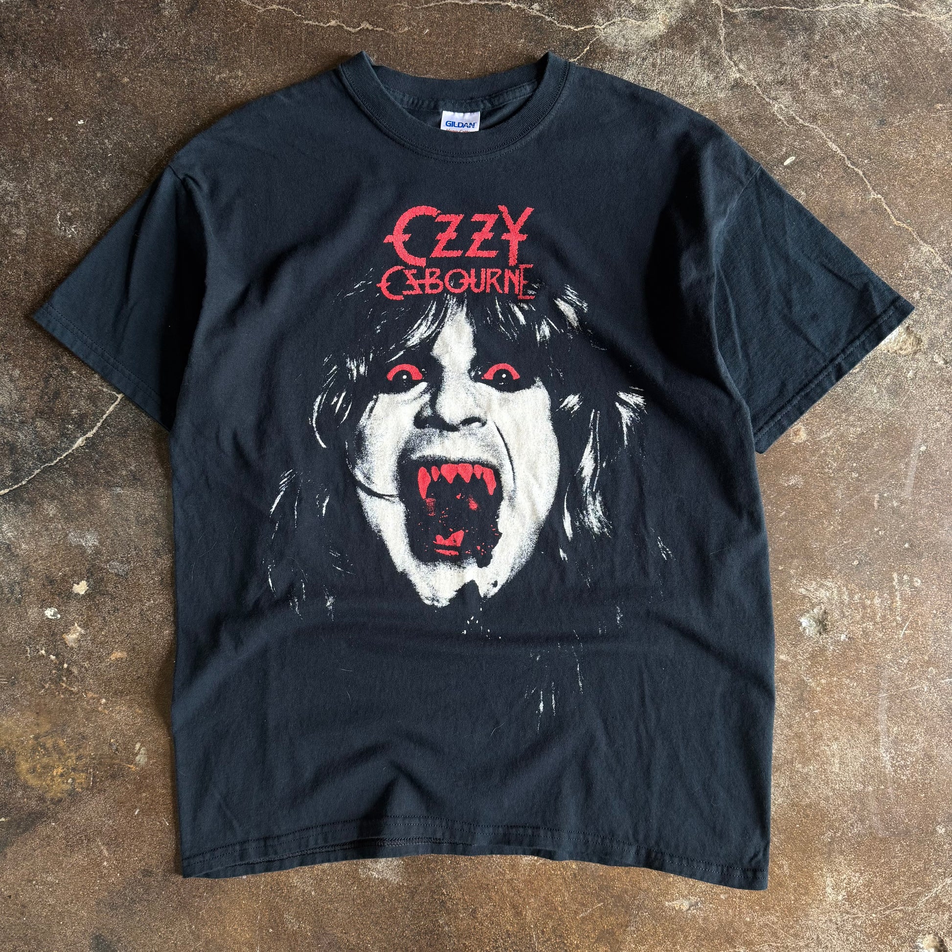 Y2K Ozzy Osbourne Big Face Vampire Tee (L)