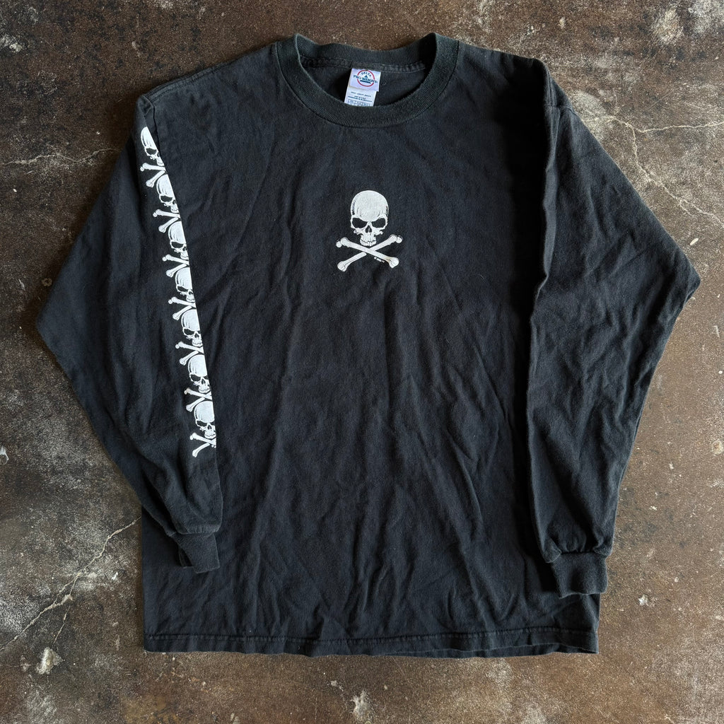 Y2K Fashion Victim Skull & Bones Longsleeve (L)