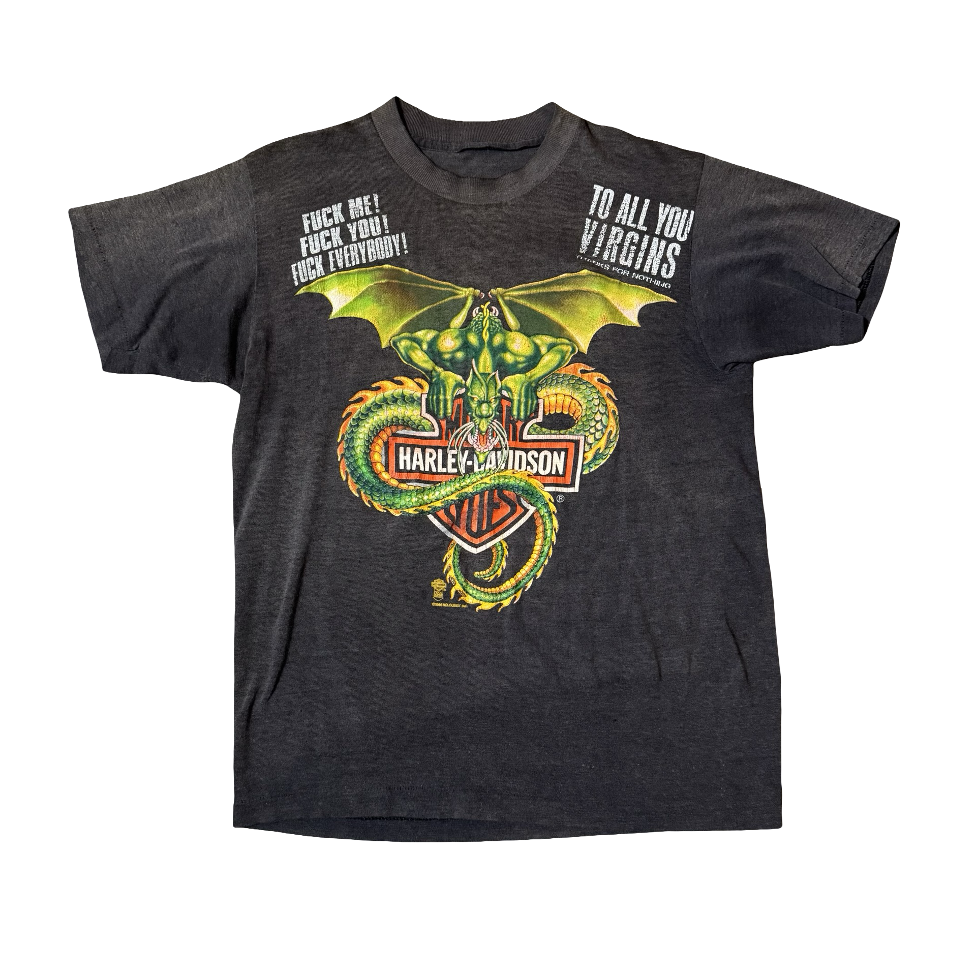 80’s Harley Dragon “To All You Virgins” Tee Size M