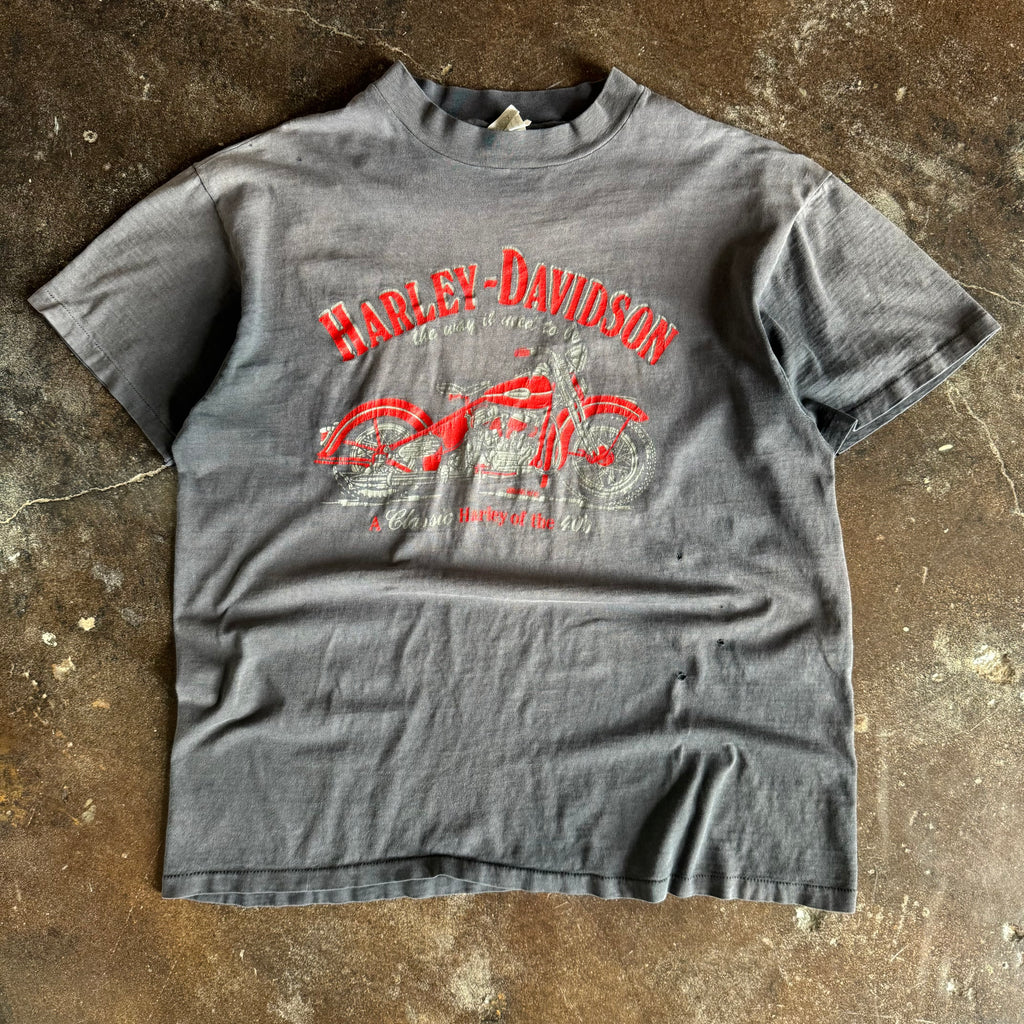 80’s Harley Cycle Recycle Sun Faded Tee (XL)