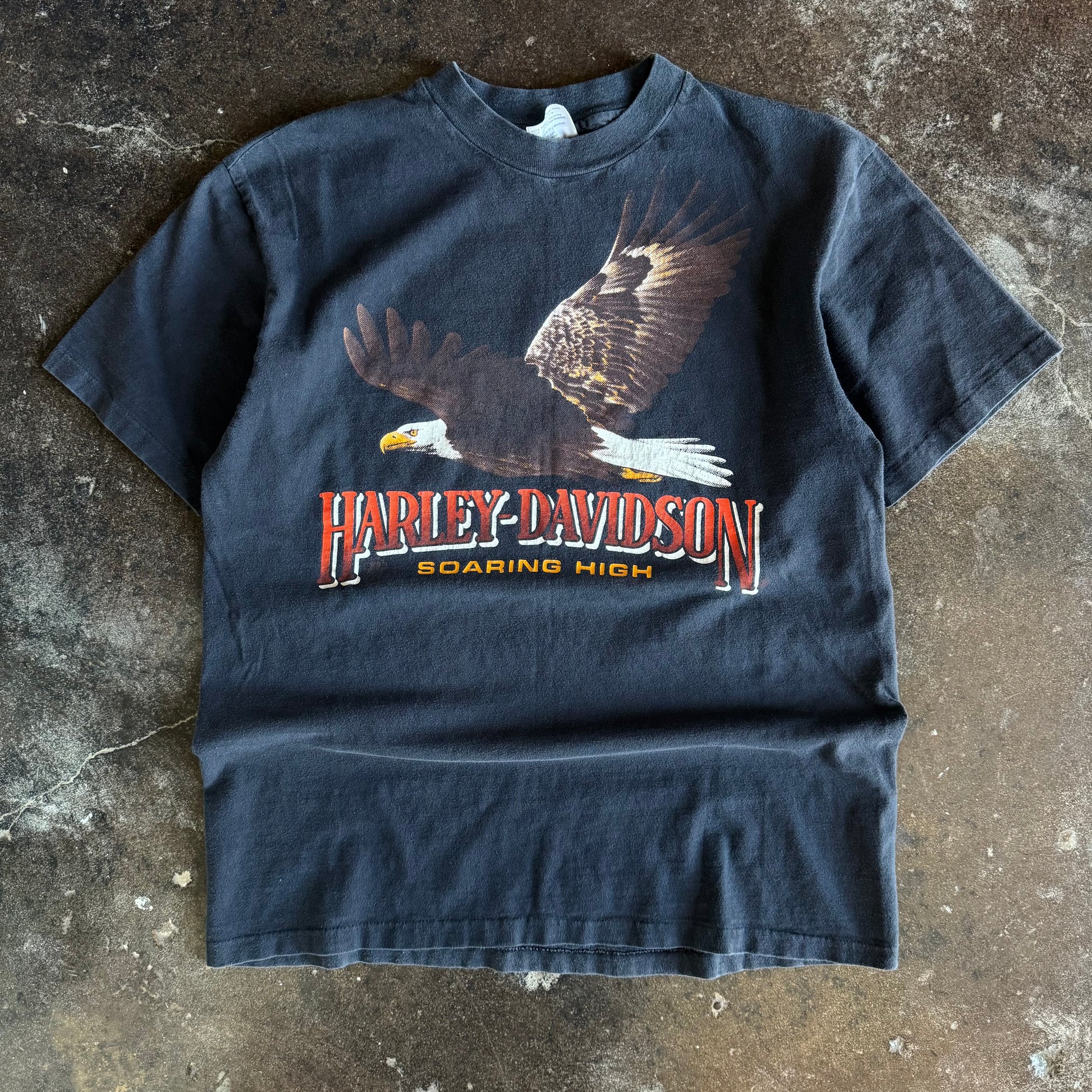 Vintage 1980s Harley-Davidson Soaring High eagle t-shirt from Wisconsin