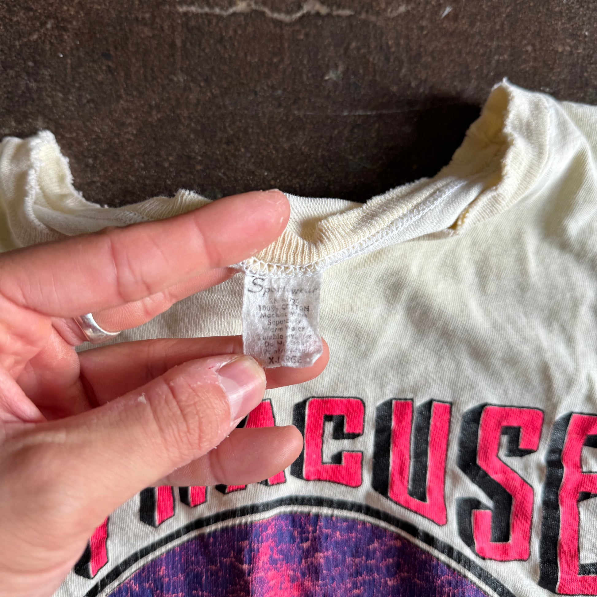 70’s Motorcycle Drag Race Syracuse Gold Cup Tee (L)
