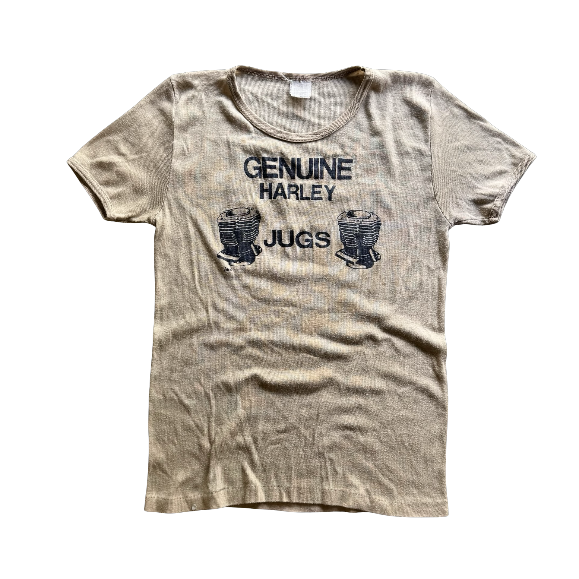80’s Genuine Harley Jugs MILF Ringer Tee Size M