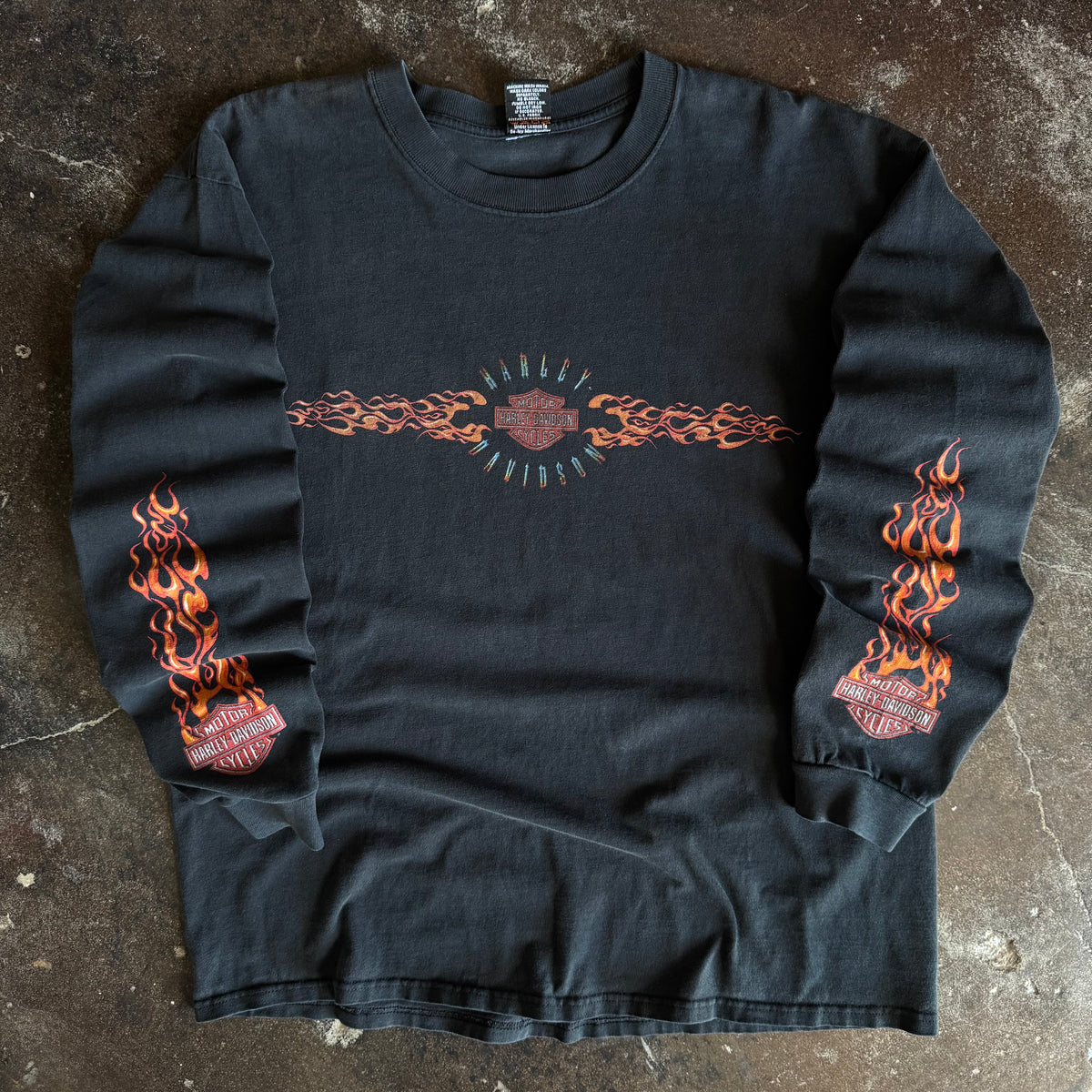 90’s Y2K Harley Flame Emblem Long Sleeve (XL)