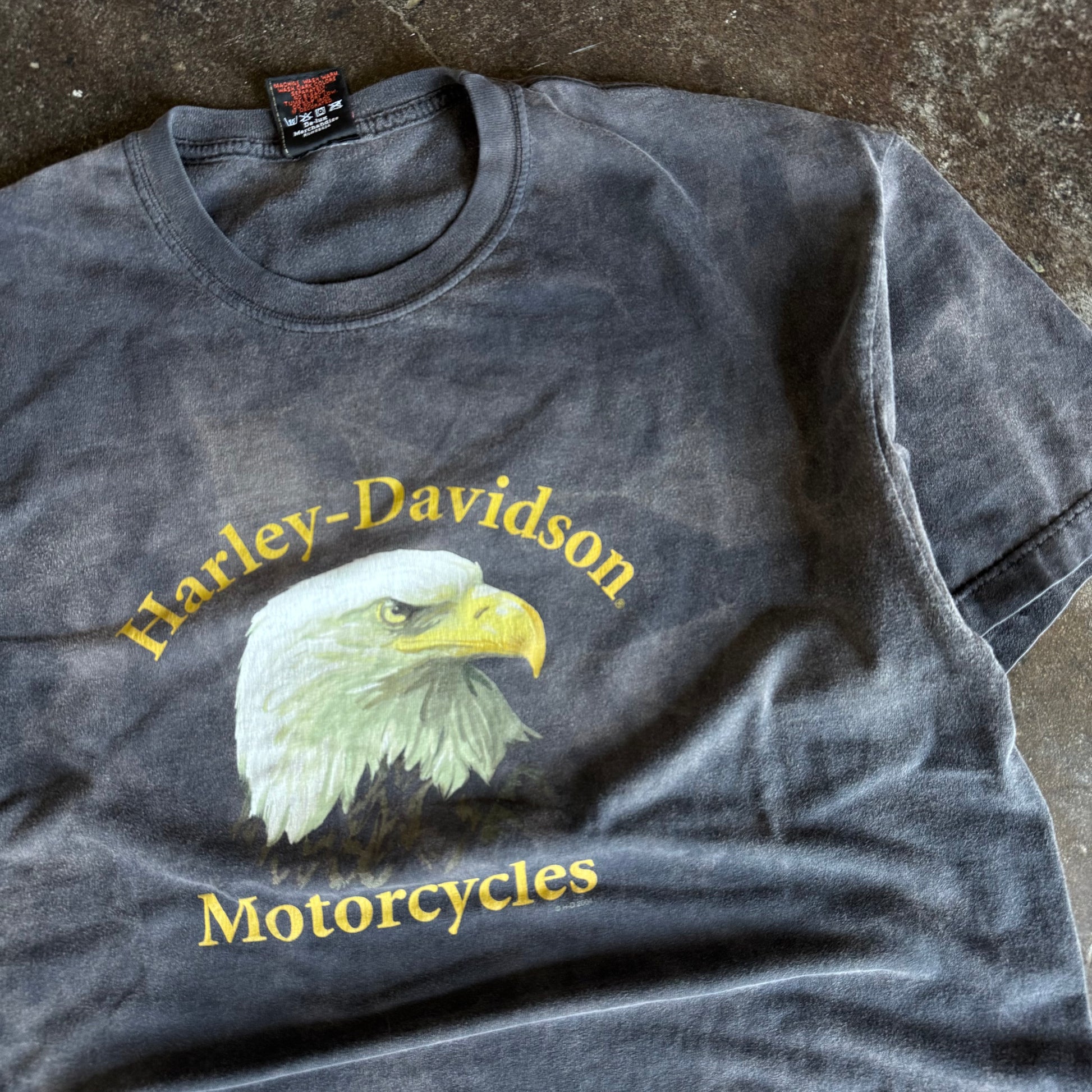 Y2K Harley Davidson Eagle Sunfaded Tee (XL)