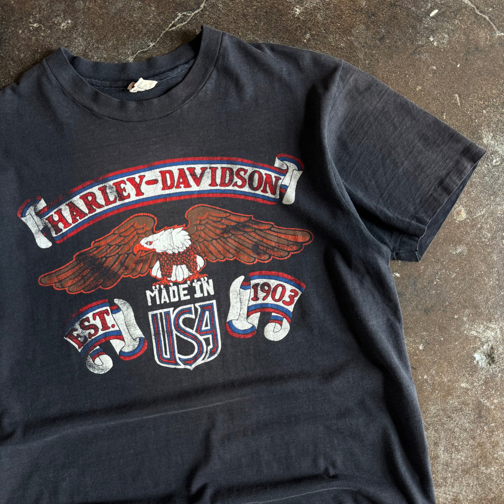 80’s Harley Established Eagle New York Tee (L)