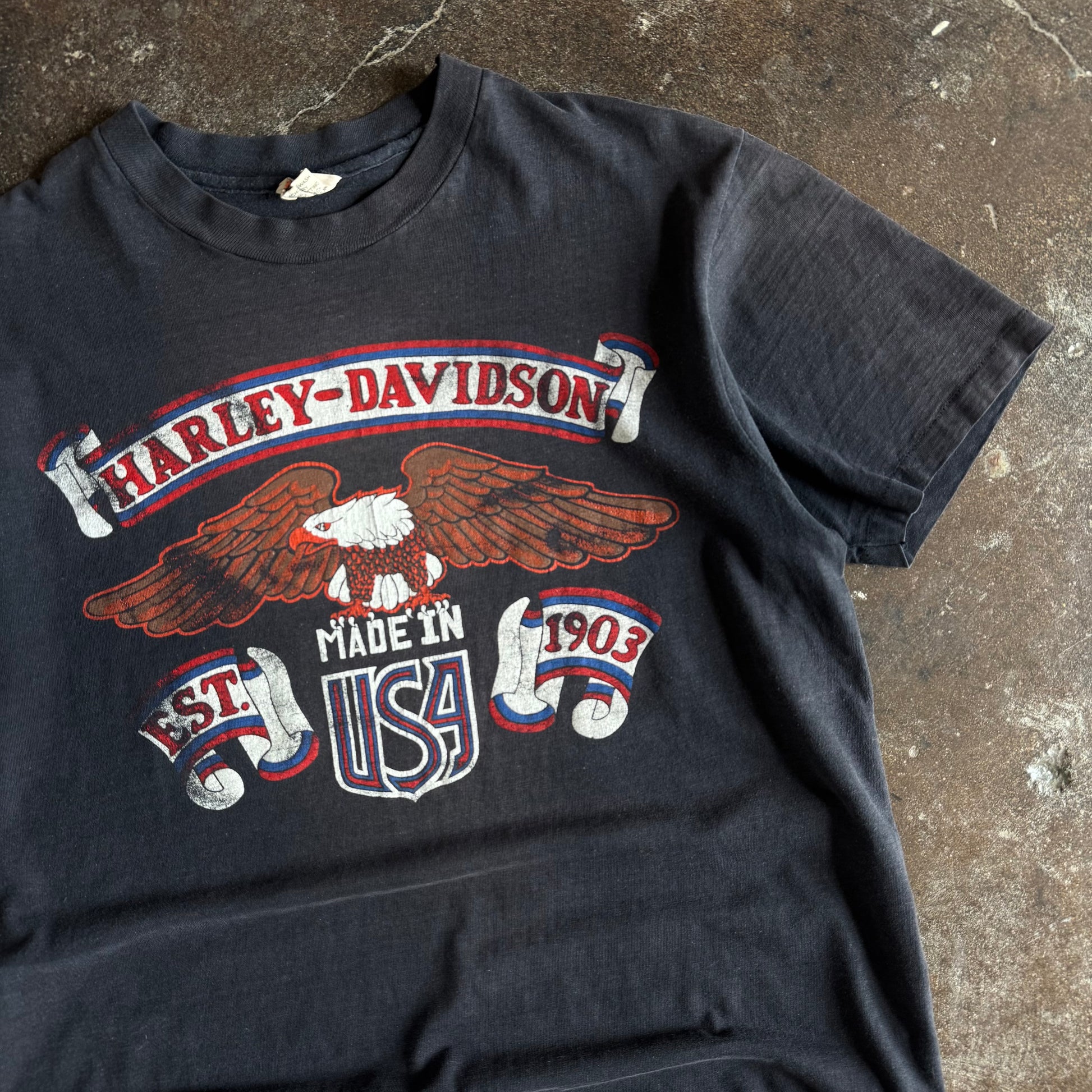 80’s Harley Established Eagle New York Tee (L)