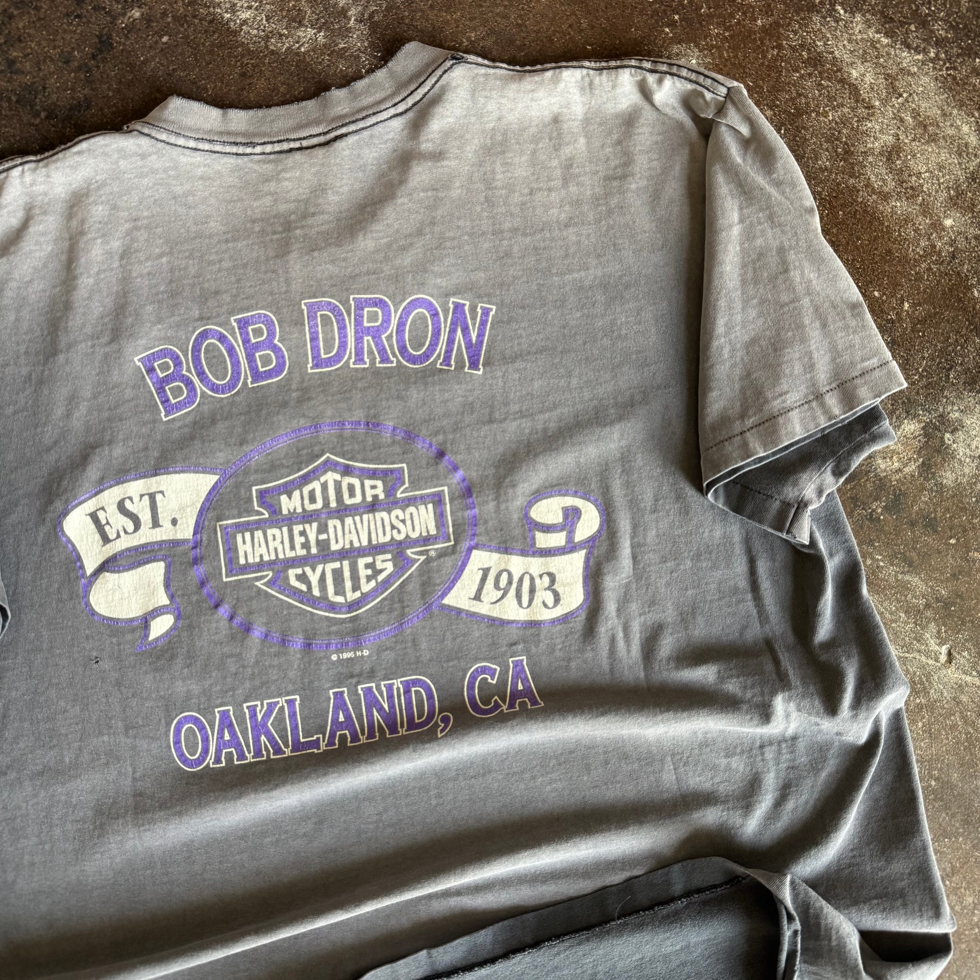 90’s Harley Brute Force Sun Faded Lightning Tee (XXL)