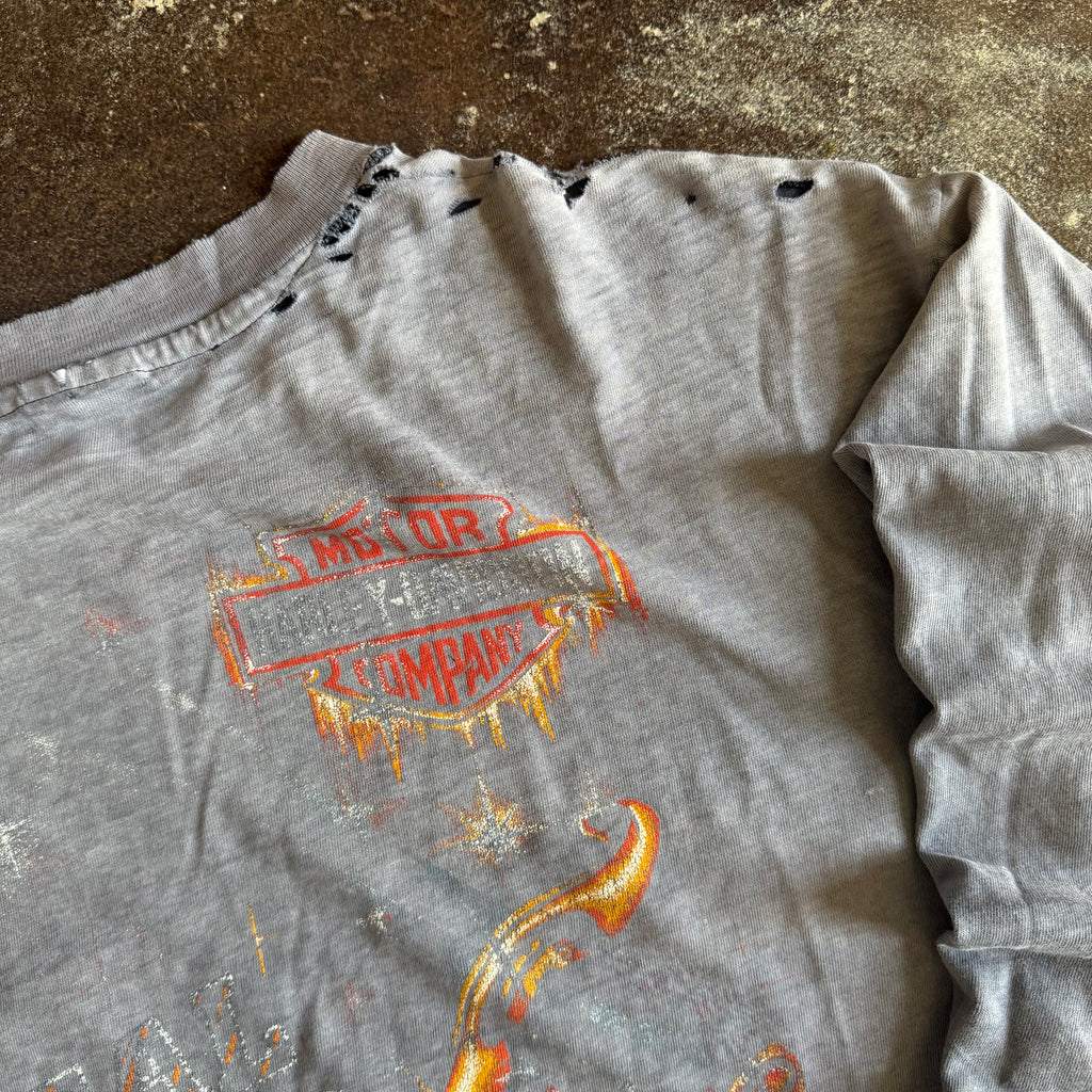 80’s Harley Real Steel Faded & Thrashed Longsleeve (XL)