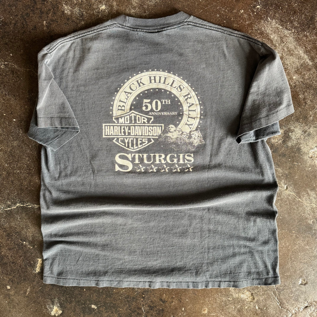 90’s Harley Sturgis Black Hills Sun Faded Tee (XL)